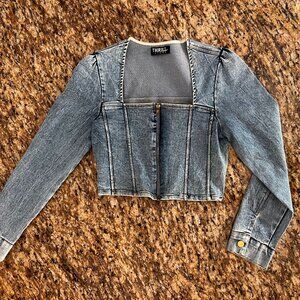 crop jean jacket